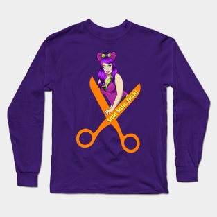 Snip snip, Bish! #KhaosKontrol Merch Long Sleeve T-Shirt